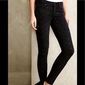 Paige Verdugo Skinny Blk Jeans with jewels